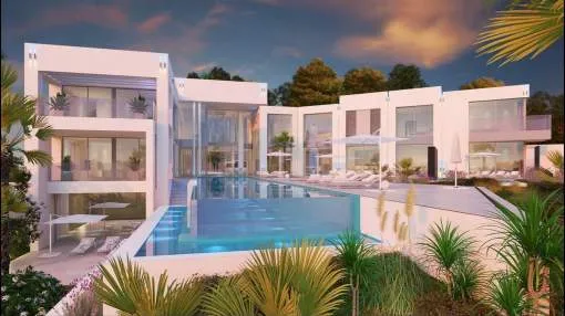 Impressive new villa with breathtaking sea views